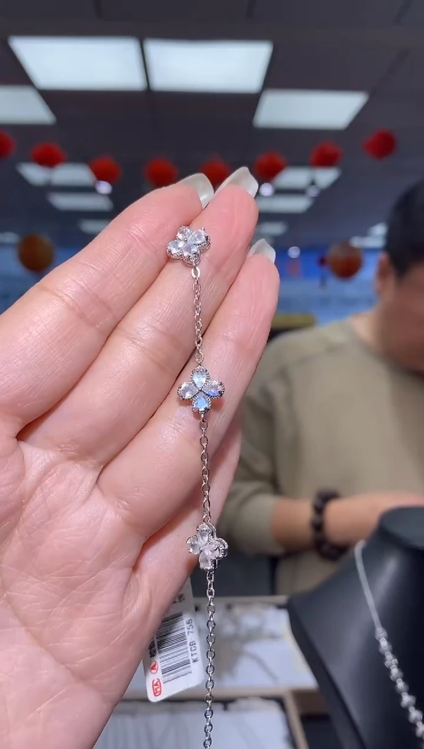 【闪购商品】月光石手链银S925镶嵌多样性发一件