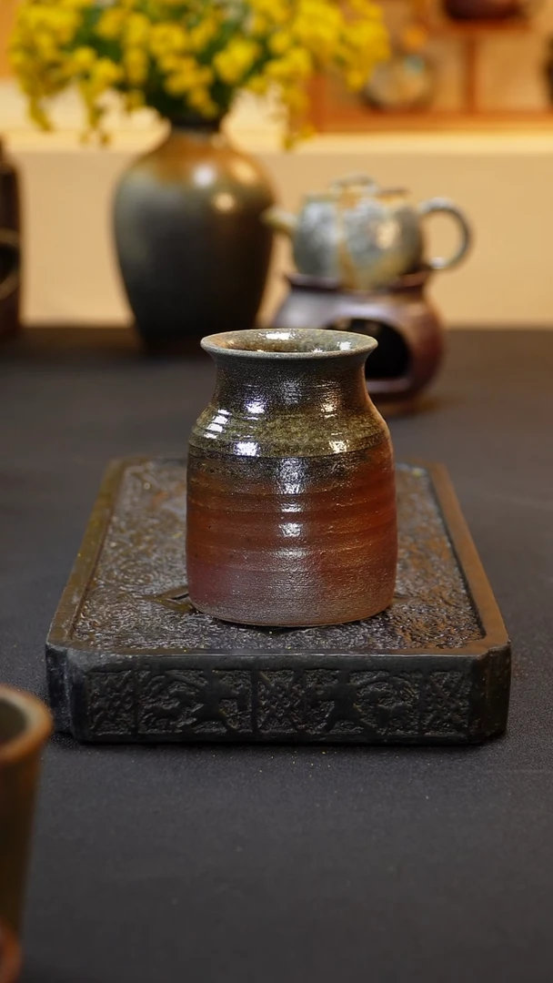 茶壶紫砂纯自然柴烧