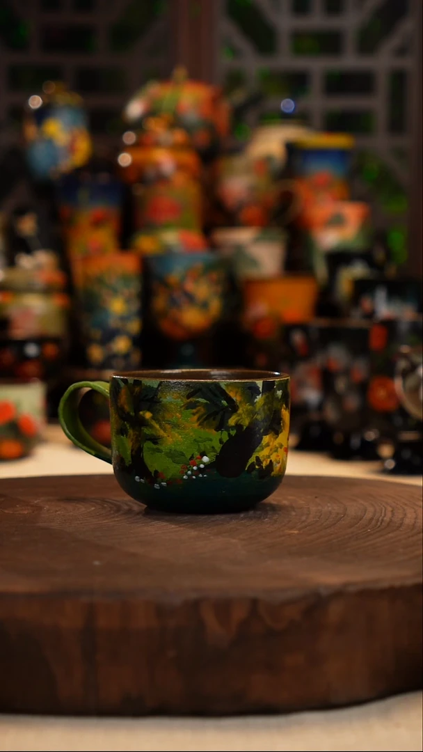 油画    釉下彩   杯子