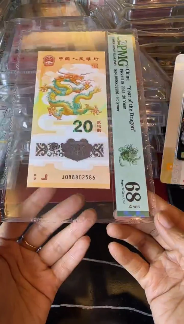 塑料2024 龙钞  单张  088802586