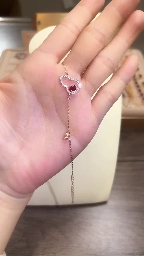 【闪购商品】红宝石手链银S925镶嵌09