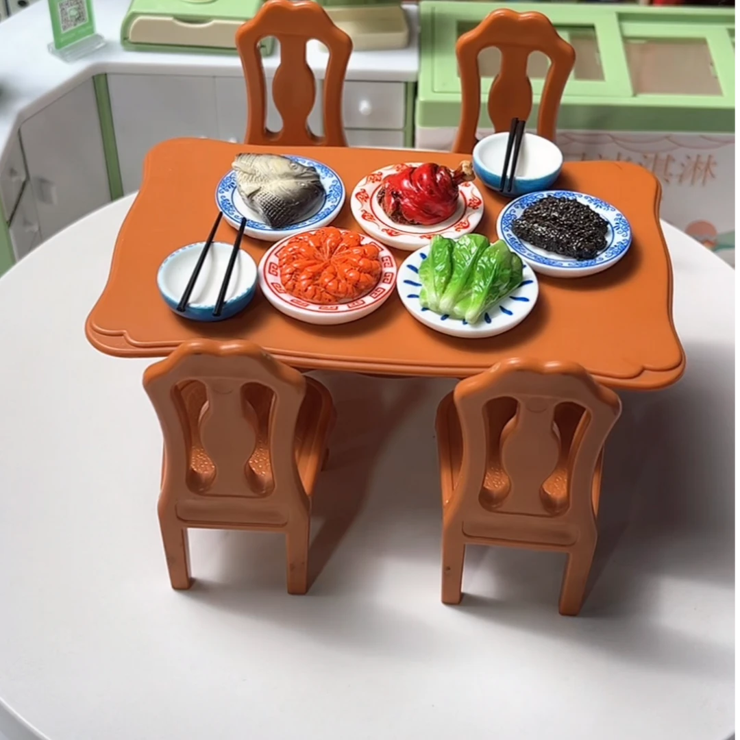 【餐桌】微缩餐桌食玩过家家创意可爱家居摆件
