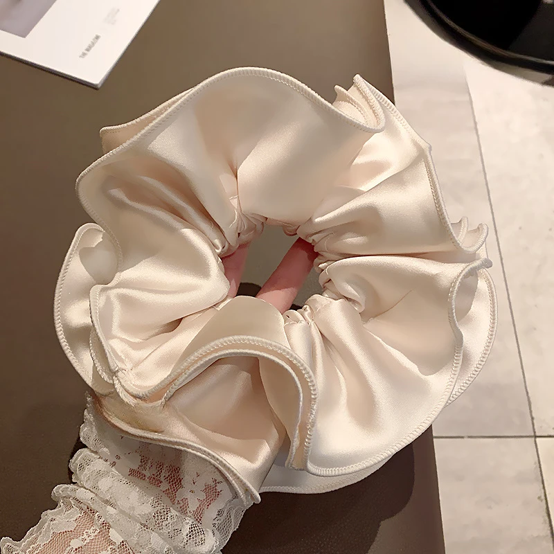 2025新款仙气大肠发圈网红高级感缎面大号肠圈女气质头圈发饰头饰