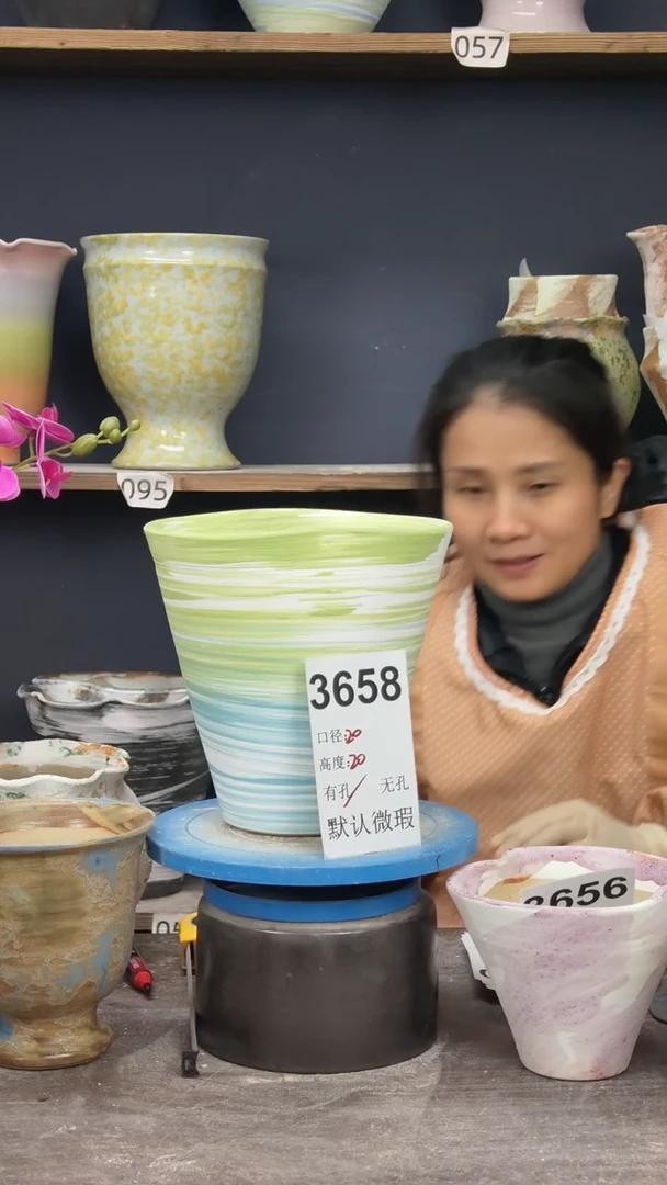 张*宝景德镇陶园花盆3658