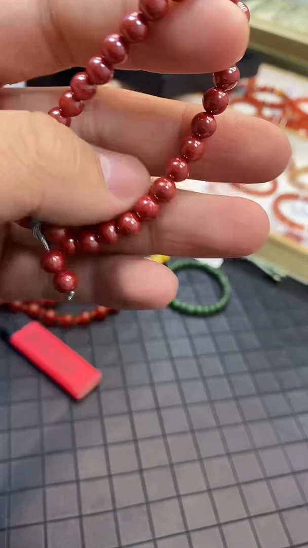 天然辰砂朱砂手链