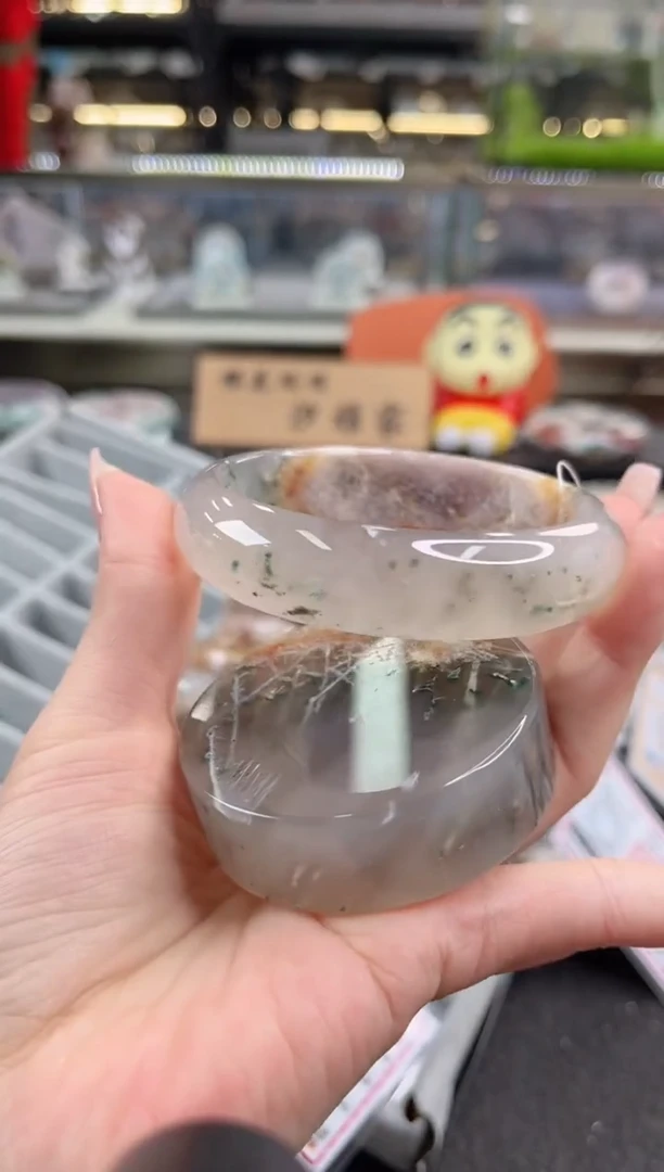 未镶嵌手镯石英质玉63圈口（赠品镯心）6885223