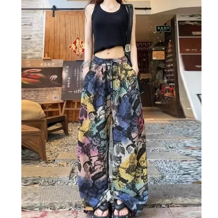 505657 韩版男童女童时尚洋气日常百搭休闲宽松哪吒休闲裤