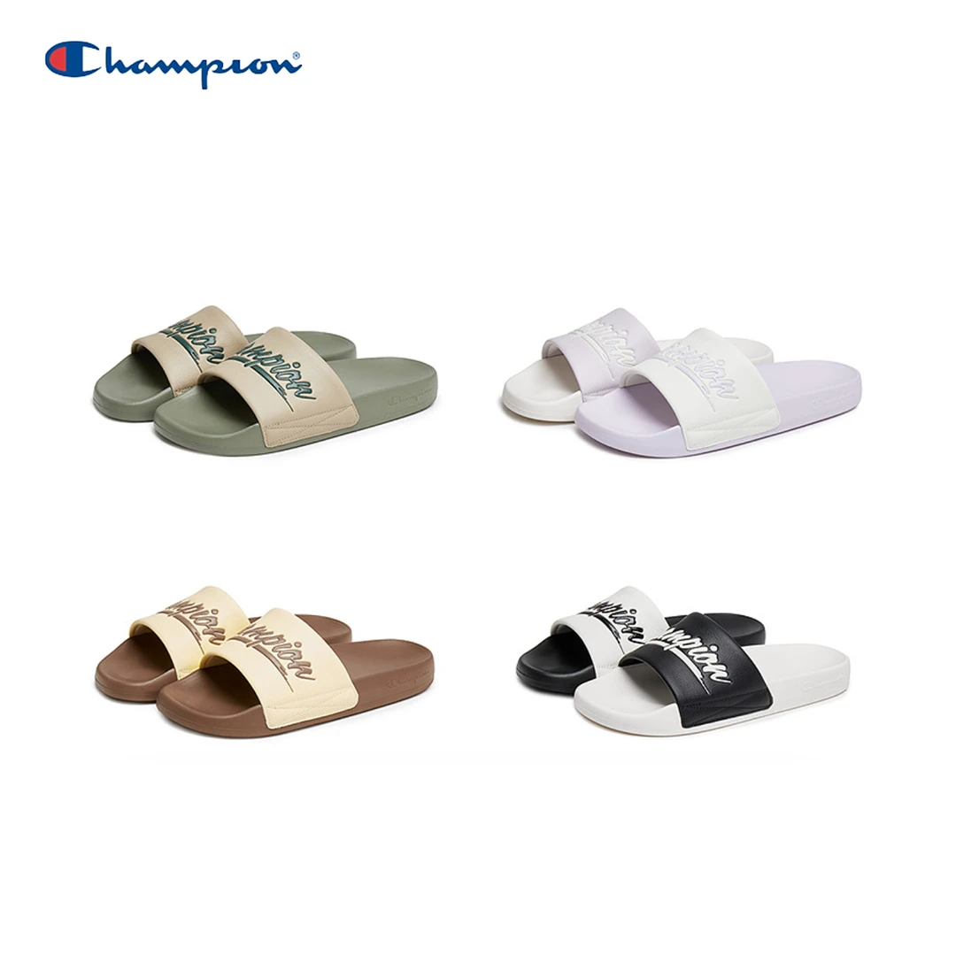 【欧若风字母拖】Champion冠军新夏款情侣同款休闲拖鞋U5AFASU03