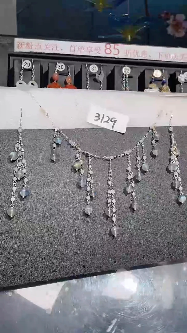 银S925镶嵌耳饰紫晶喜欢拍