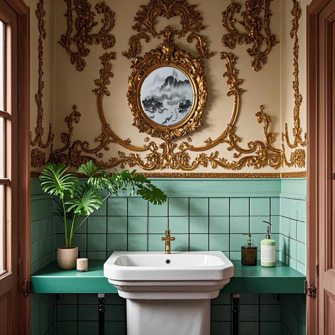 袁盛民原创水墨山水绘画冬韵（壹）50*50厘米