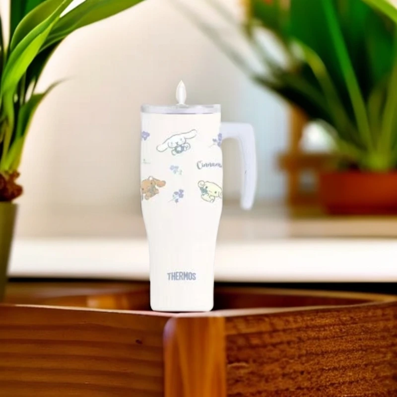【A等品微瑕】膳魔师大耳狗蜜蜂&花环系列保温杯1100ml蓝色