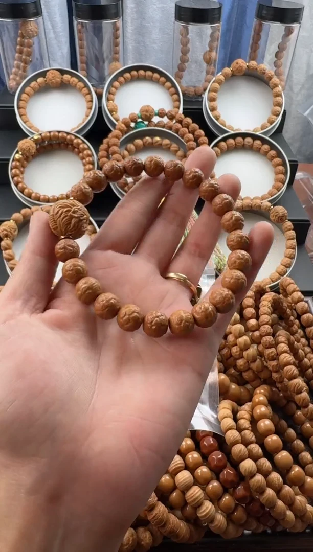 手串猴头核桃饕餮送单颗雕刻返油
