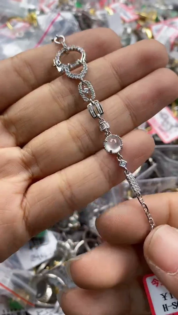 银S925镶嵌戒指翡翠666               5