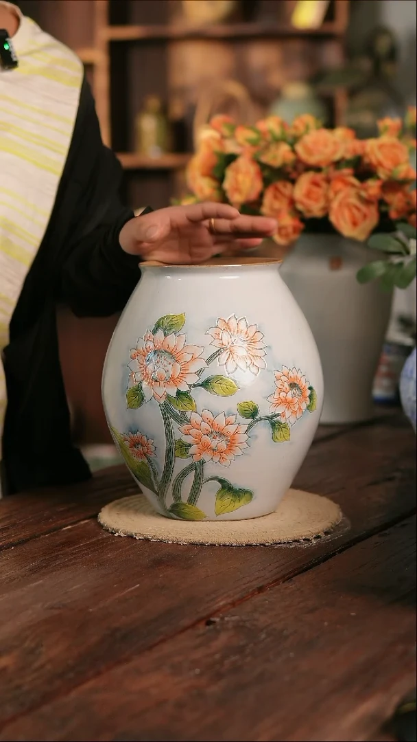 摆件18-17高27口13误差2无孔瑕疵