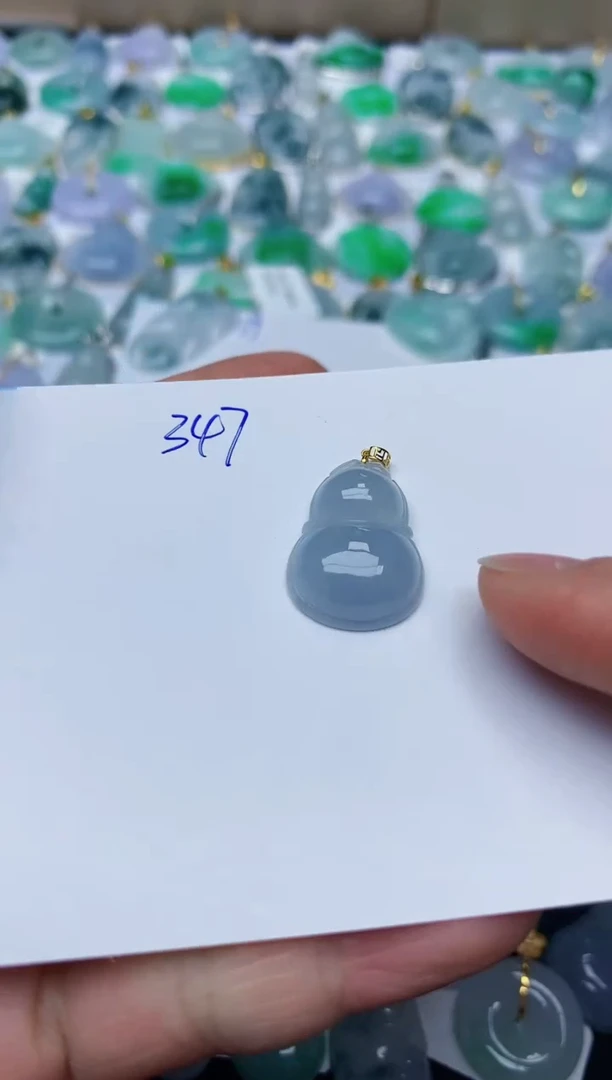 【闪购商品】翡翠颈饰18K金镶嵌天然翡翠A货