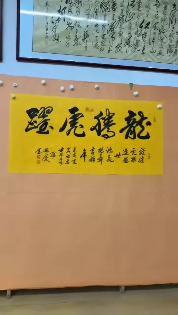 书法龙腾虎跃作品