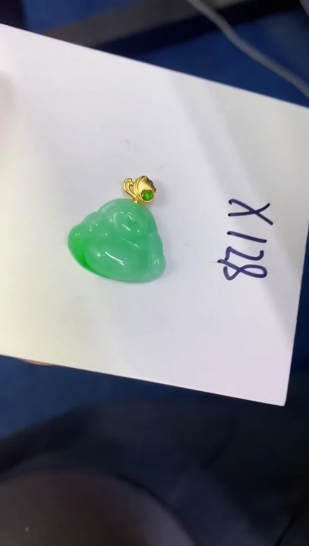 颈饰未镶嵌翡翠缅甸天然翡翠A货