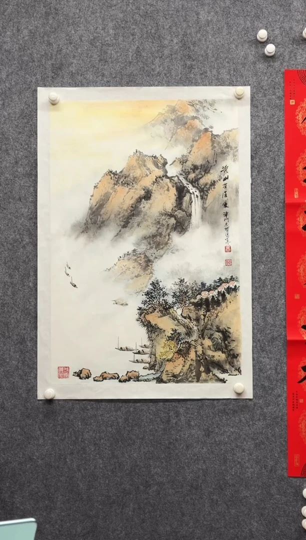 纸本45/70手绘字画作品定制