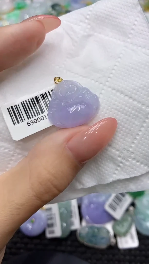 颈饰18K金镶嵌翡翠111111111111