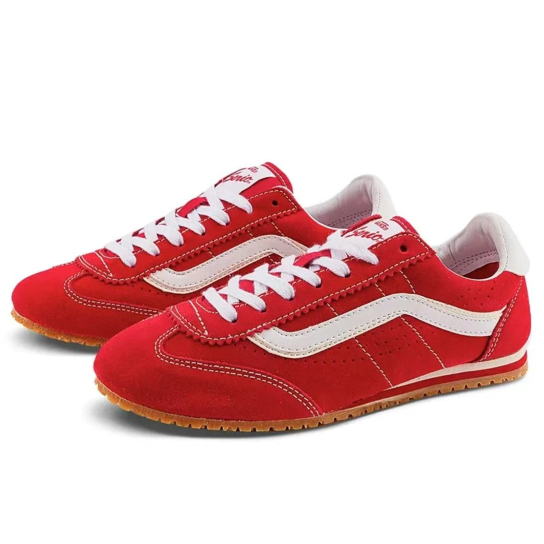 VANS【琥珀流光】范斯新款 Super Lowpro红色复古德训鞋VN000D83IZQ