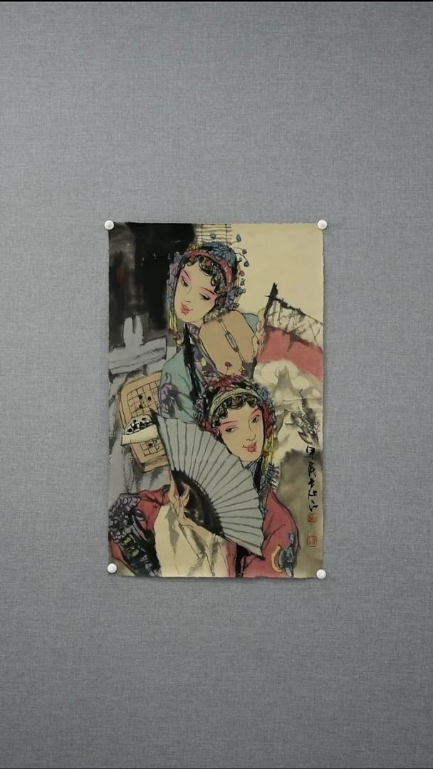 【闪购商品】绘画郑华杰-人物-3平尺-02