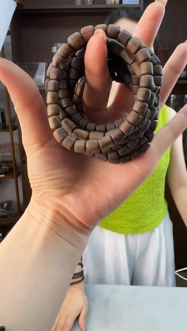 手串沉香0706桶珠沉水白奇单圈多样性发一