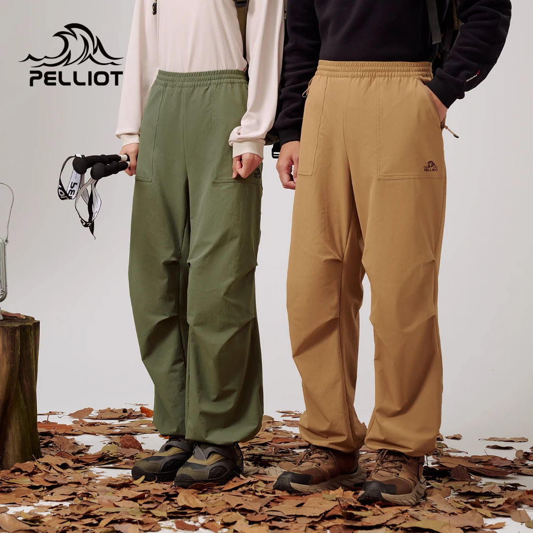 【山系】伯希和户外伞兵裤女宽松运动长裤工装裤男徒步登山软壳裤