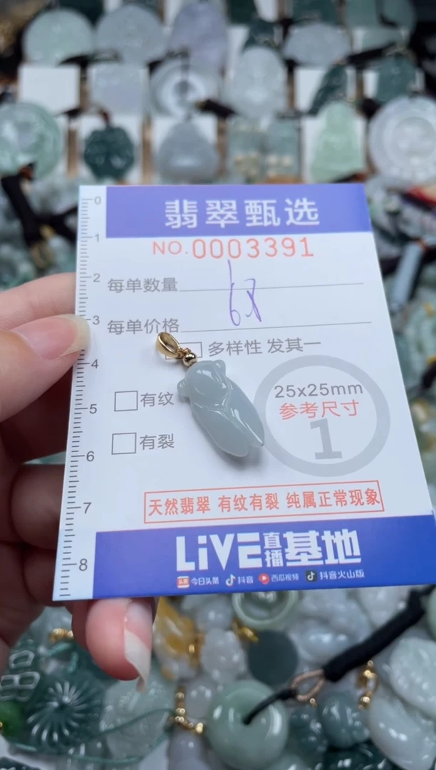 翡翠未镶嵌颈饰00..3391