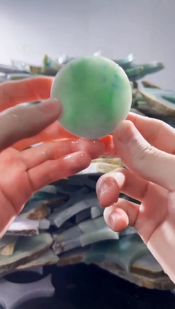 裸石翡翠缅甸翡翠A货文76