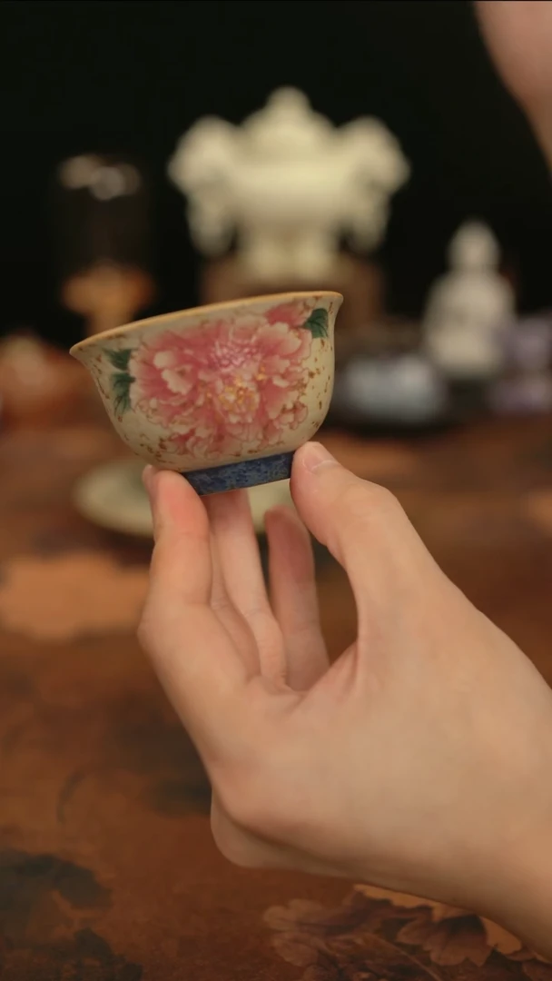摩吉陶陶闪拍链接焦糖牡丹杯