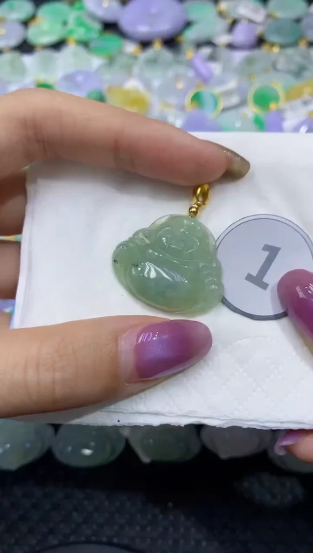 颈饰未镶嵌翡翠天然缅甸翡翠A货