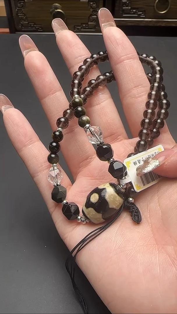 【闪购商品】玛瑙/玉髓颈饰未镶嵌坛城三锁骨链