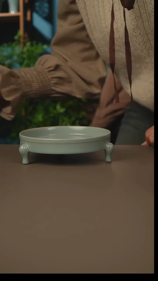 杯仿古三足洗微暇