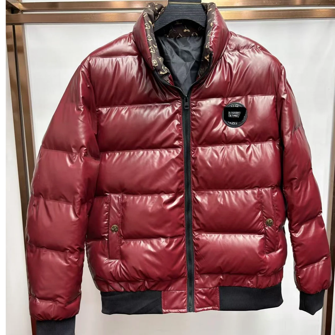 男士冬季立领红色外套 8868