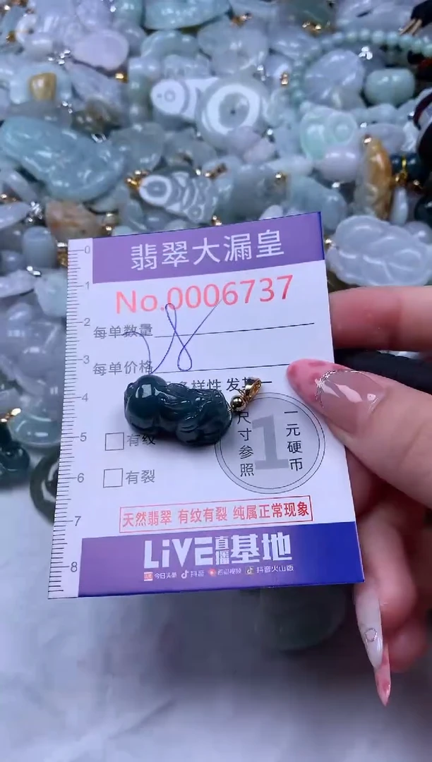 吊坠(不含链)未镶嵌翡翠6737