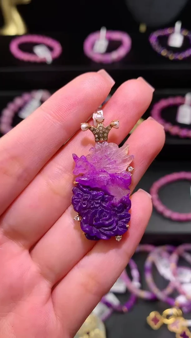 【闪购商品】苏纪石（舒俱来）.18K金镶嵌舒俱来吊坠