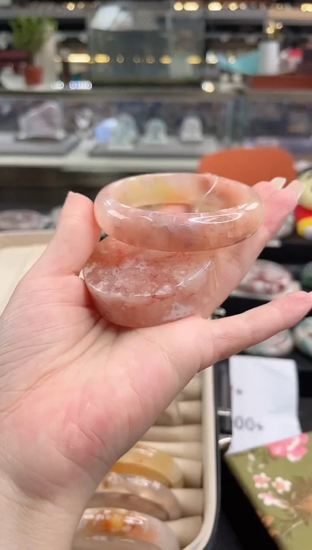 未镶嵌手镯石英质玉57圈口 （赠品镯心）352271