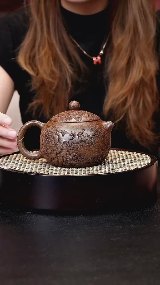 茶壶紫砂宜兴茶壶h70608
