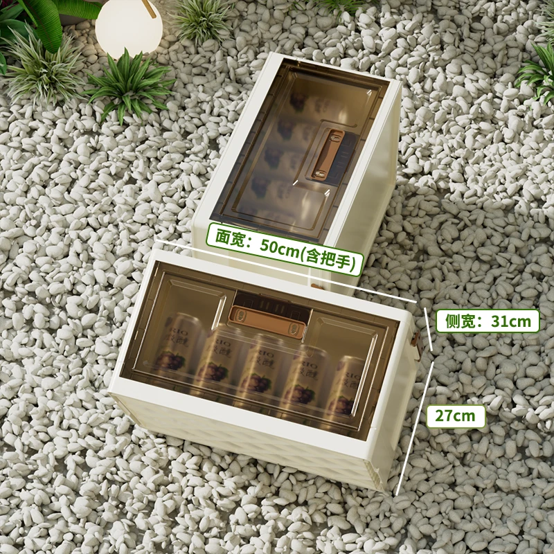 RY【50cm正宽】多功能折叠式收纳柜储物柜可移动儿童衣柜客厅杂物柜