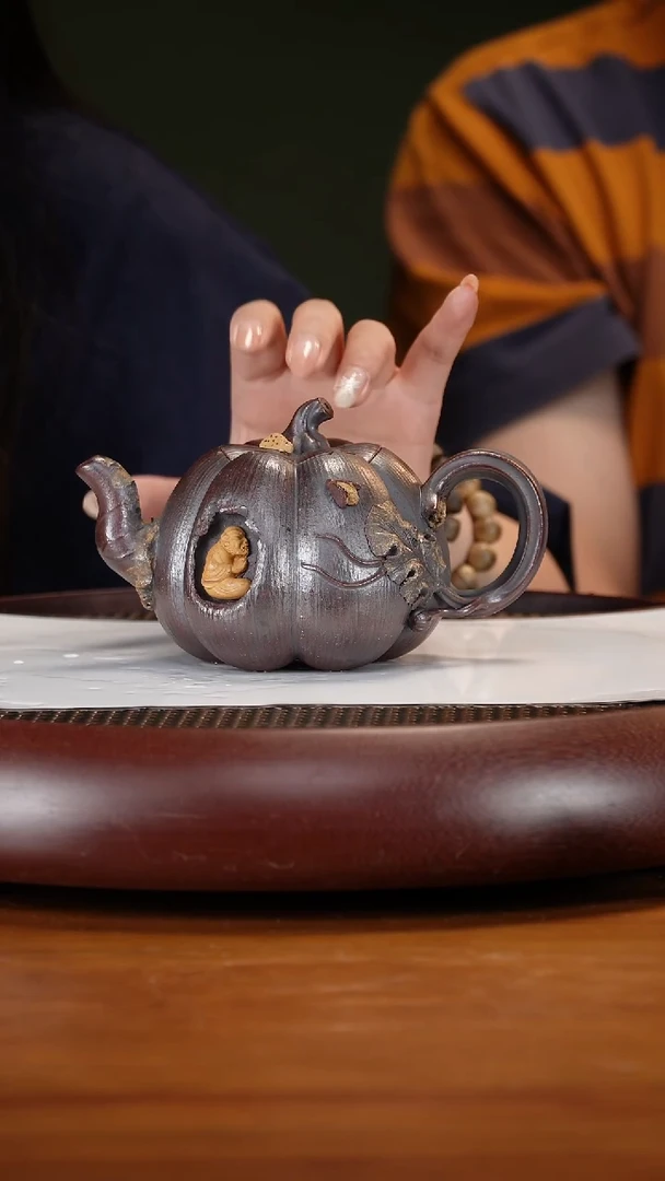 茶壶紫砂47CYL南瓜  紫御砂280cc