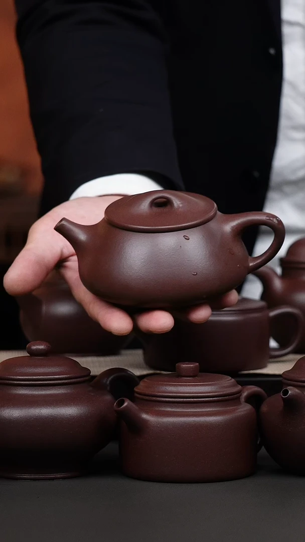 茶壶紫砂冰窖底槽清景舟石瓢