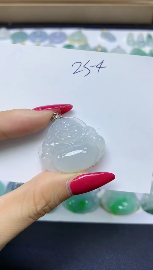 颈饰18K金镶嵌翡翠天然缅甸A货翡翠百元以上9元证书费自理