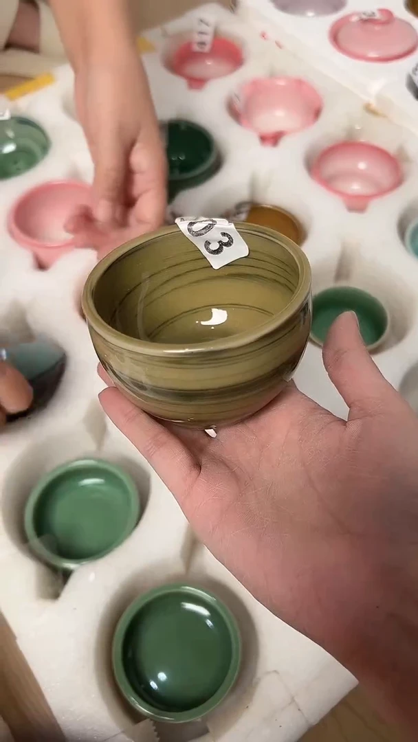 龙泉云间青瓷小米茶器