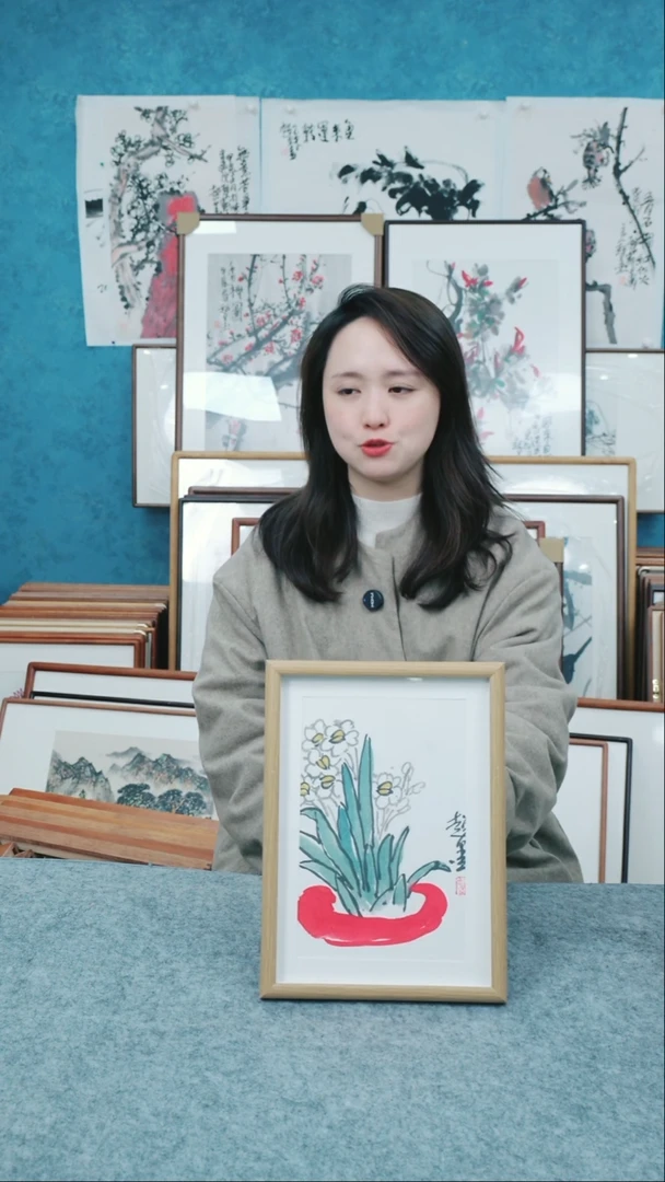 【闪购商品】国画10寸本土老师木质摆台