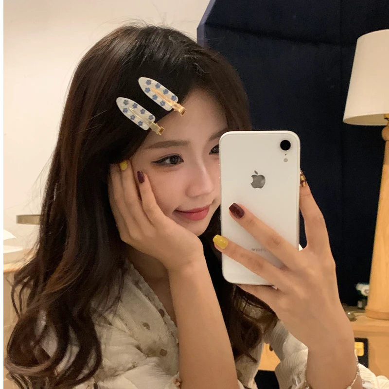 元气满满韩系ins风醋酸少女心可爱甜美少女风鸭嘴夹边夹刘海碎发