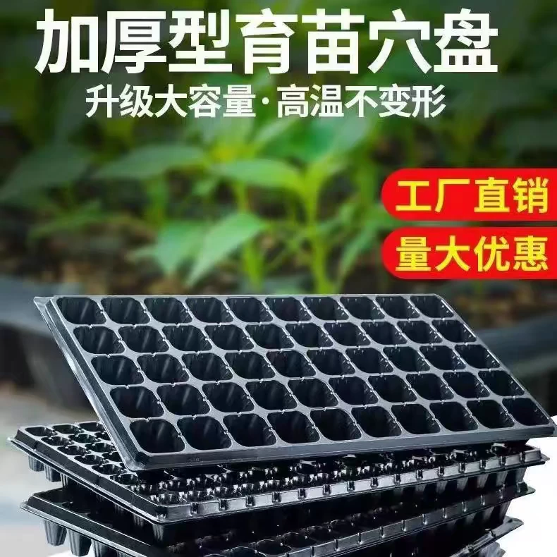 秧苗盘育苗盘秧苗加厚箱穴盘塑料蔬菜盒盆秧盘辣椒玉米盘西瓜托盘