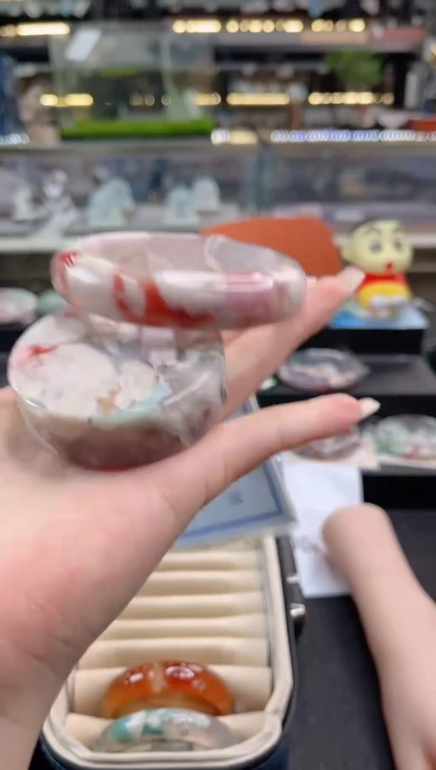 未镶嵌手镯石英质玉尘*丷圈口（赠品镯心）