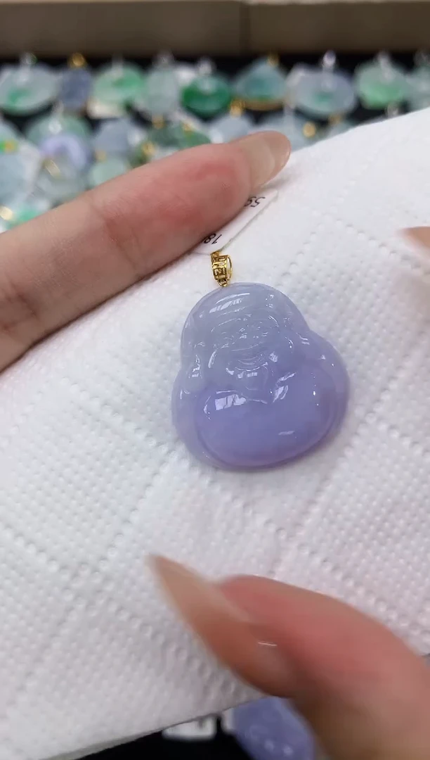 颈饰18K金镶嵌翡翠11111111111