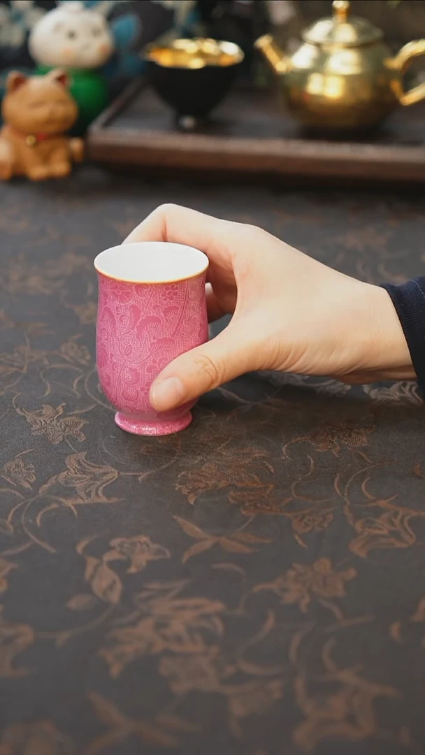 杯景德镇陶瓷杯碗柴烧多人