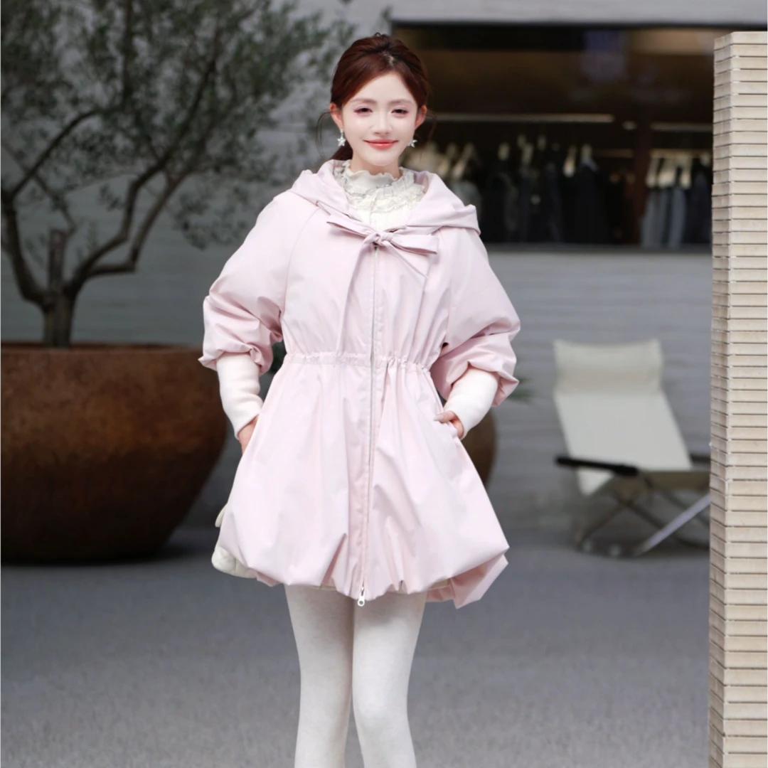 ANNELILY安琪琪【朵萌】冬季轻奢重工羽绒服外套AW2511046
